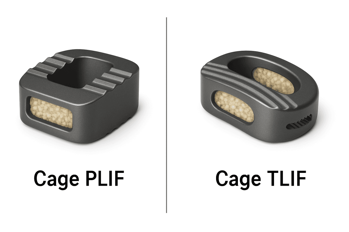 Arthrodèse lombaire postérieure / transforaminale (PLIF/TLIF) avec vis pédiculaires